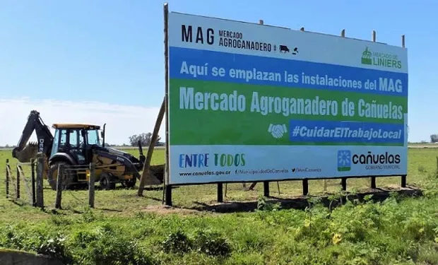 Avanzan las obras en el mercado agroganadero de Cañuelas