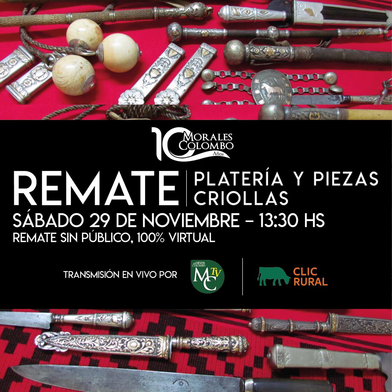 Remate 29 de Noviembre - Virtual