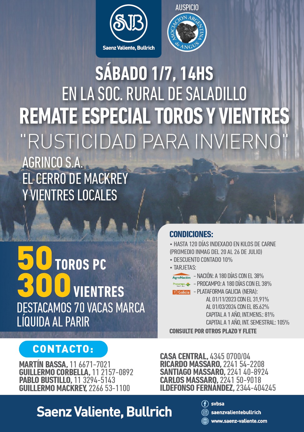 Afiche El Cerro de Macrey,  Agrinco SA y Vientres Locales