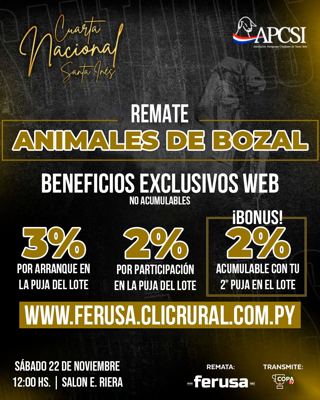 Remate 4ta Expo Nacional Santa Ines de Bozal