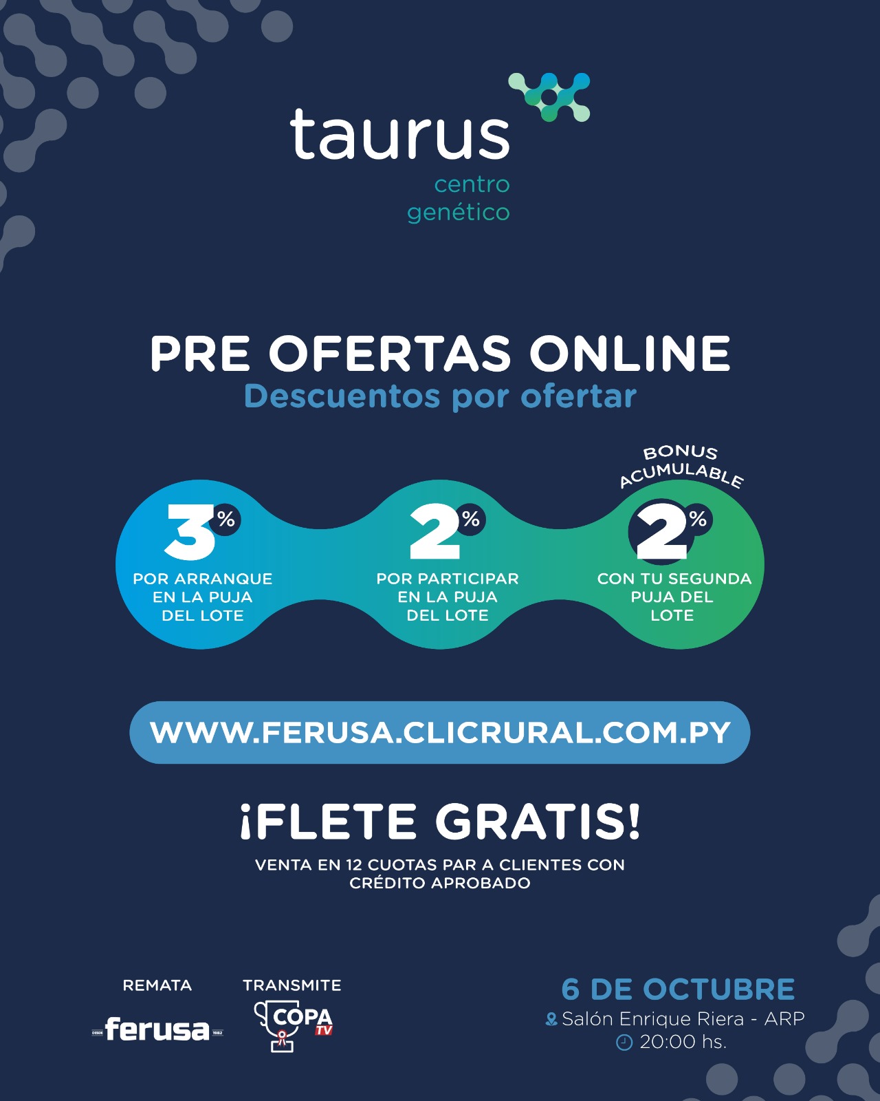 Afiche  Remate Central de Pruebas Taurus