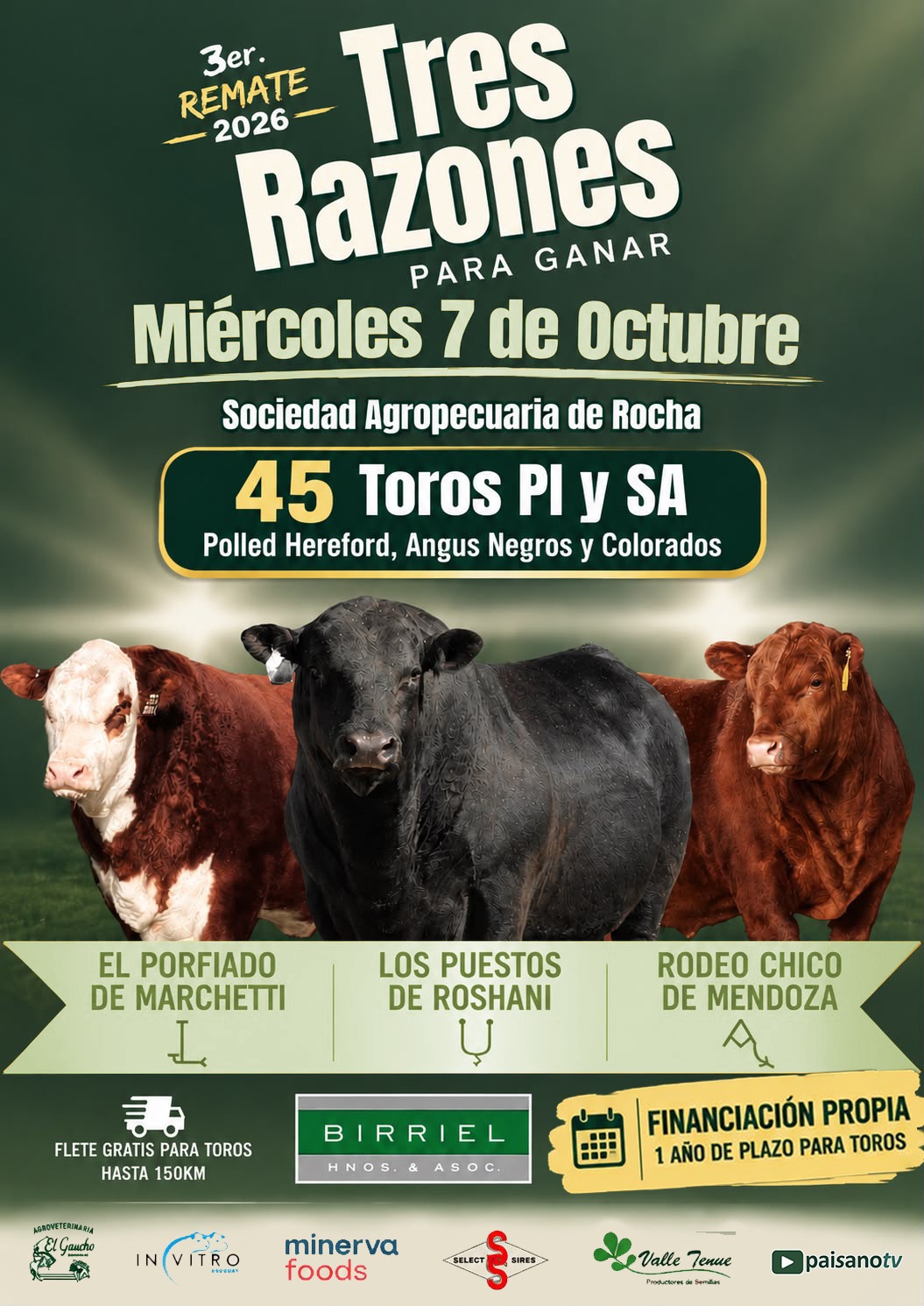 Afiche Tres razones para ganar