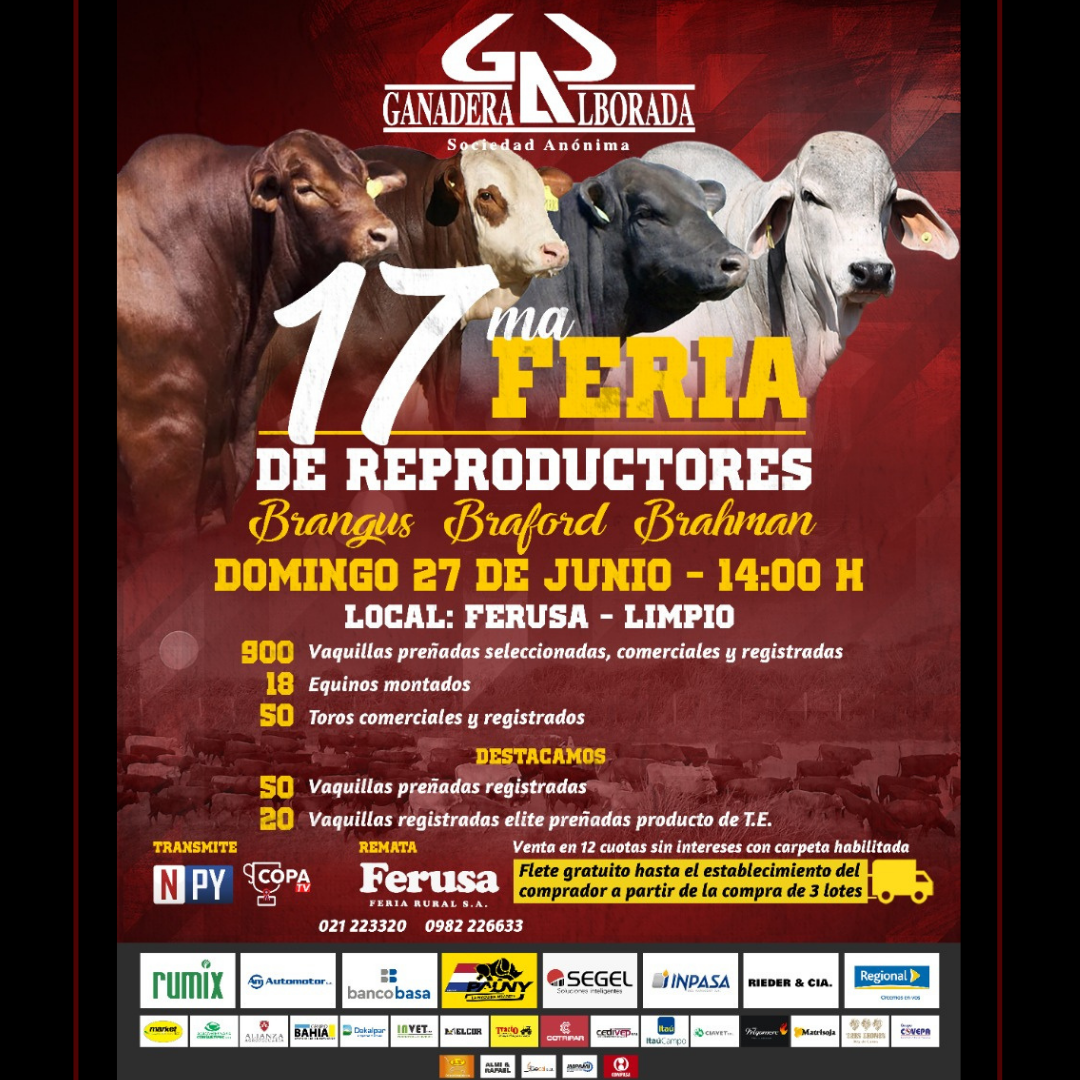 Afiche 17ma Feria de Reproductores Alborada