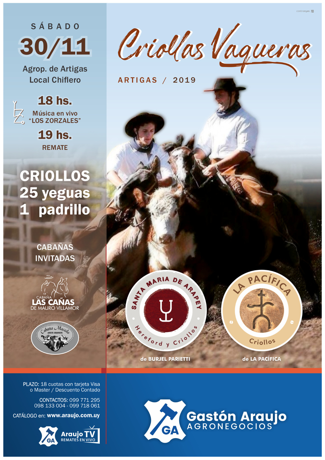 Afiche Criollas Vaqueras