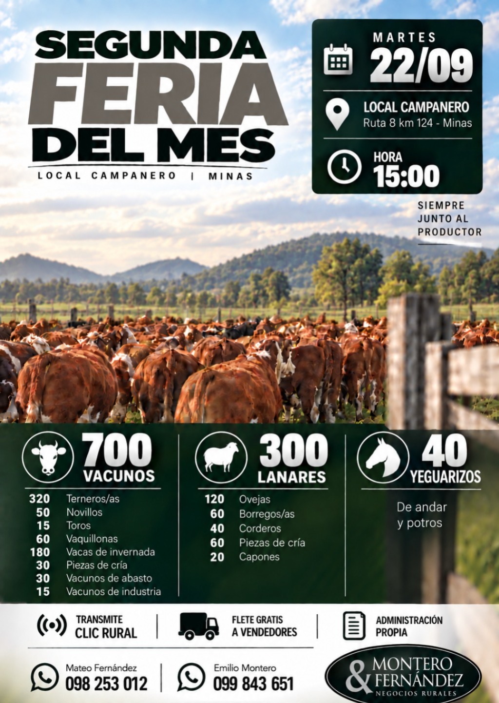 Afiche Segunda feria del mes - Montero Fernandez