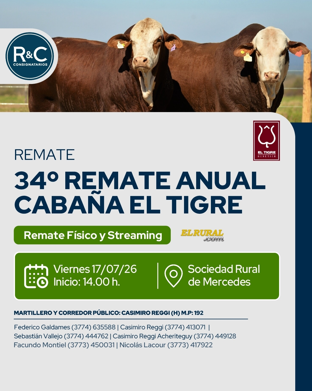 34° Remate anual cabaña El Tigre