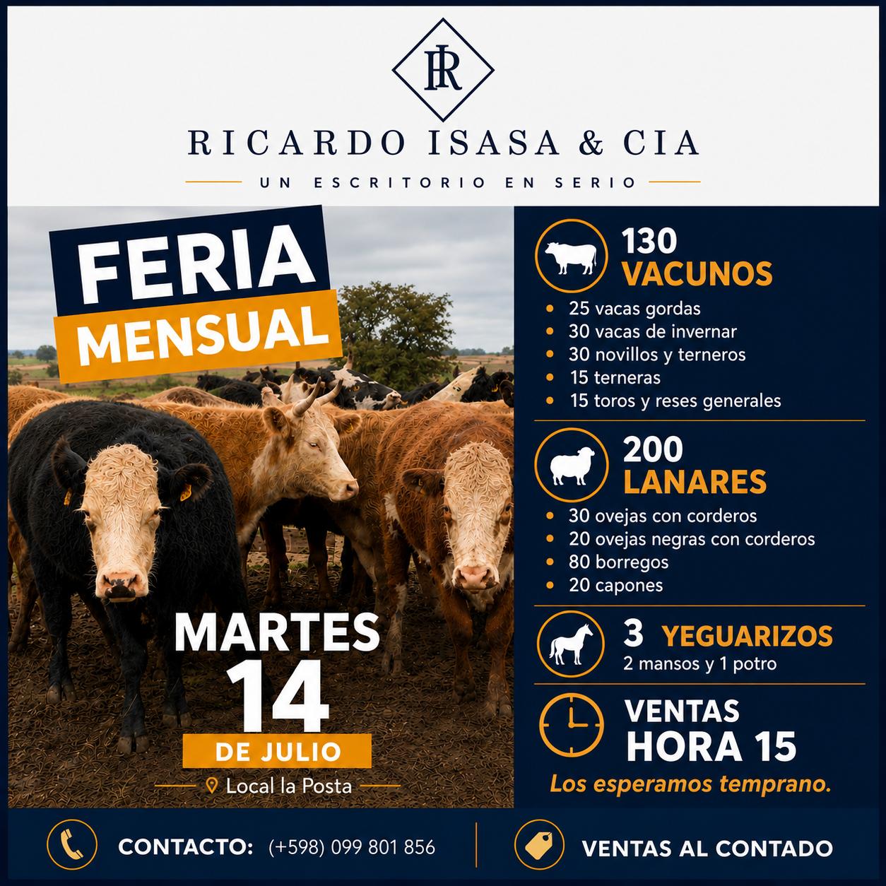 Remate Feria mensual - Ricardo Isasa