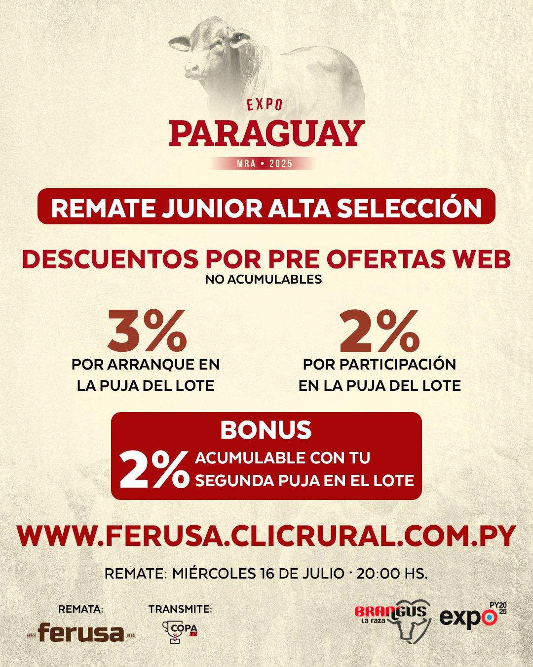 Remate FERIA BRANGUS JUNIOR ALTA SELECCION- EXPO 2025