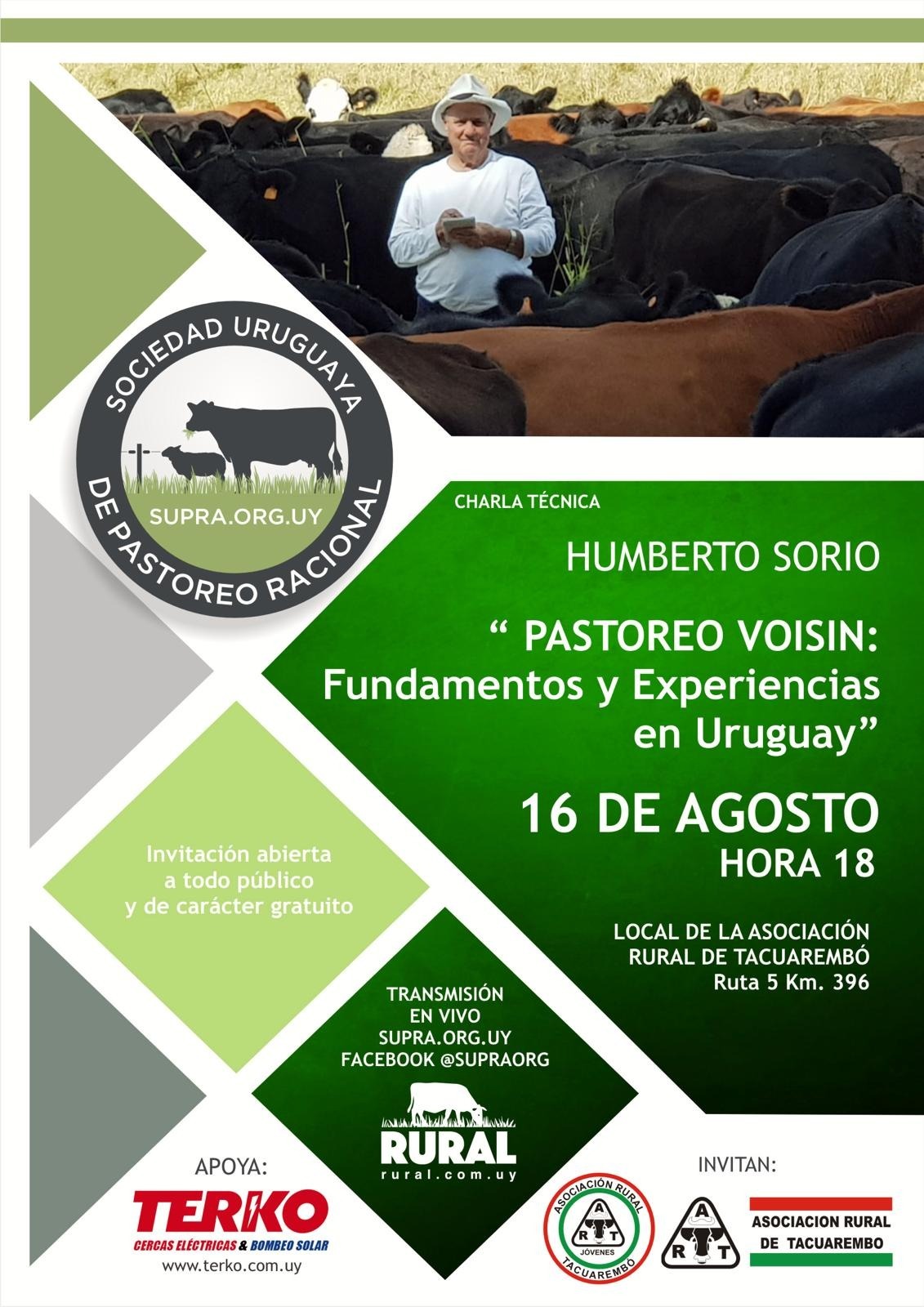 Afiche Charla Tecnica sobre Pastoreo Racional