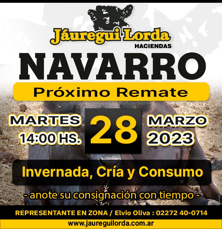 Afiche Invernada, cría y consumo 28 DE MARZO - Navarro