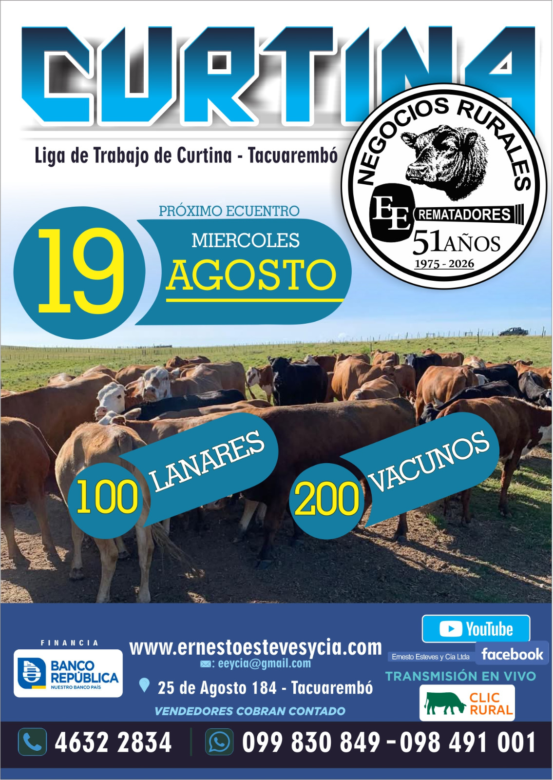 Remate Feria mensual - Curtina