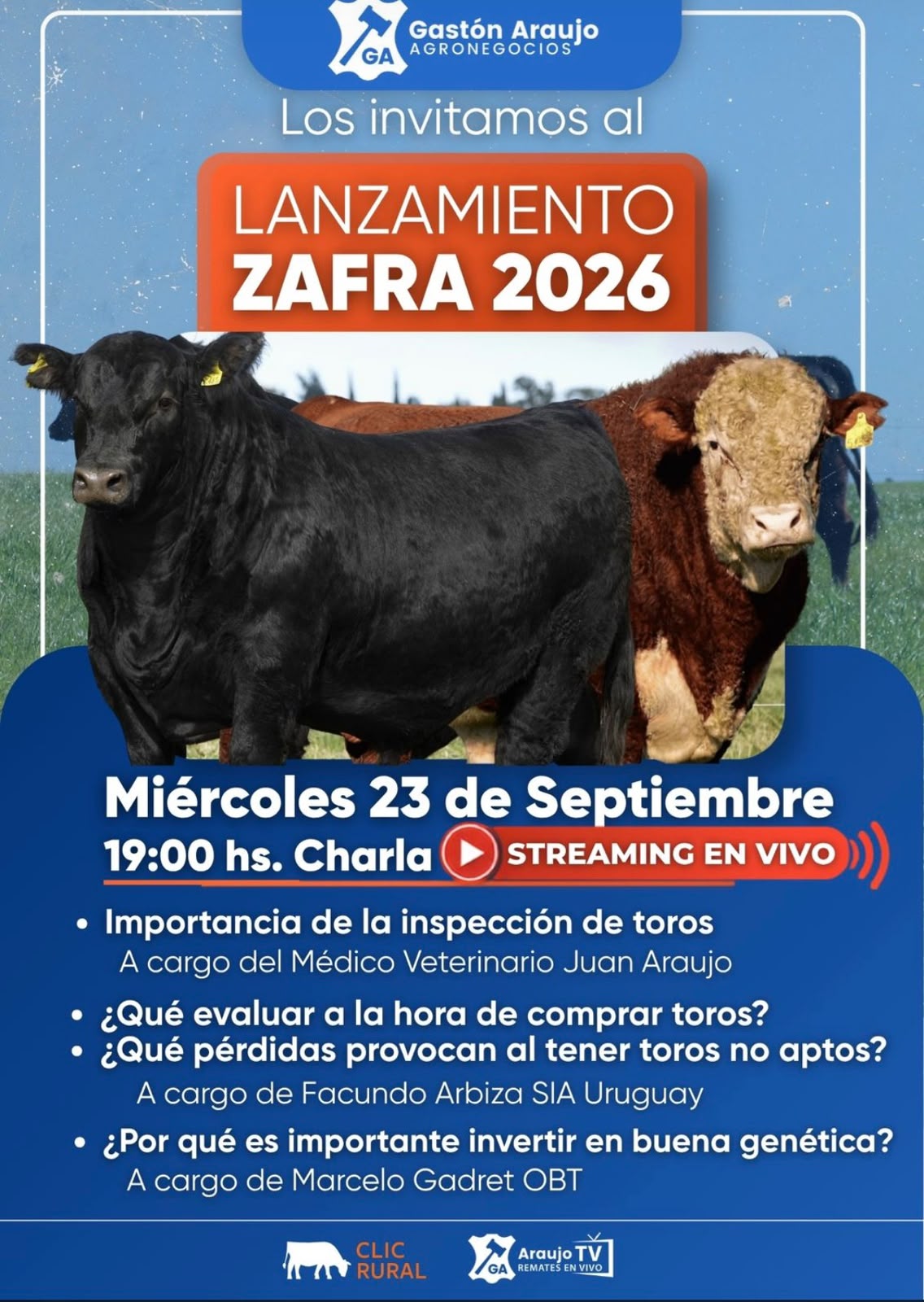 Afiche Lanzamiento Zafra 2026