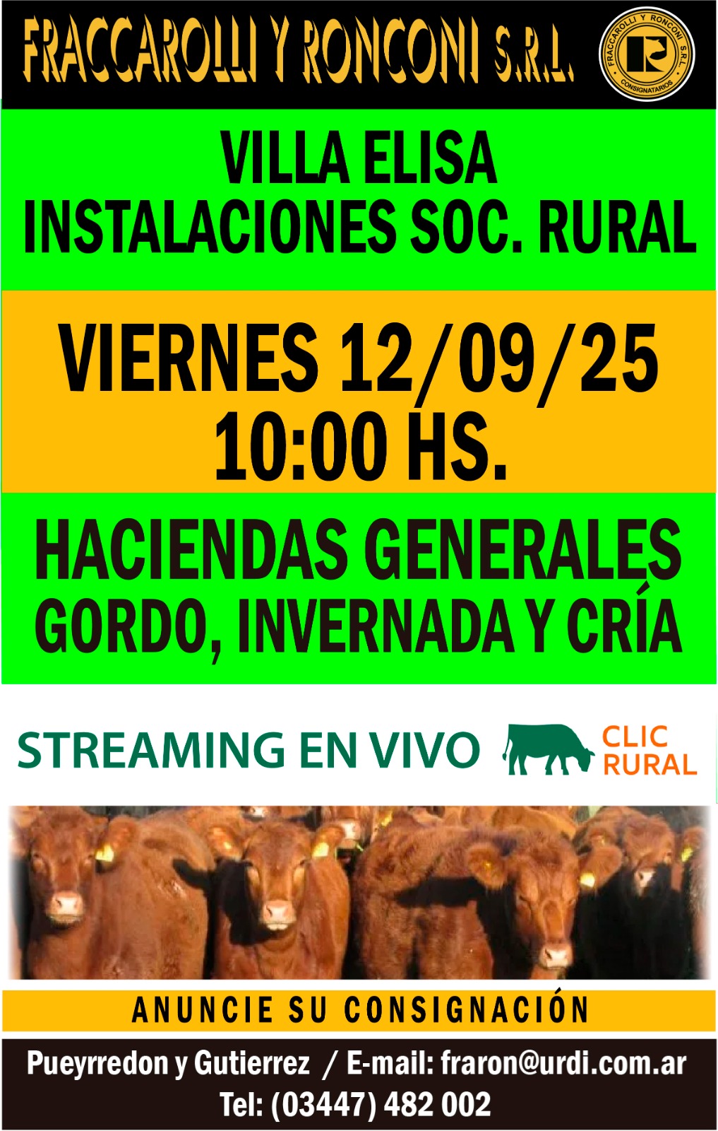 Remate 12 DE SEPTIEMBRE - Villa Elisa