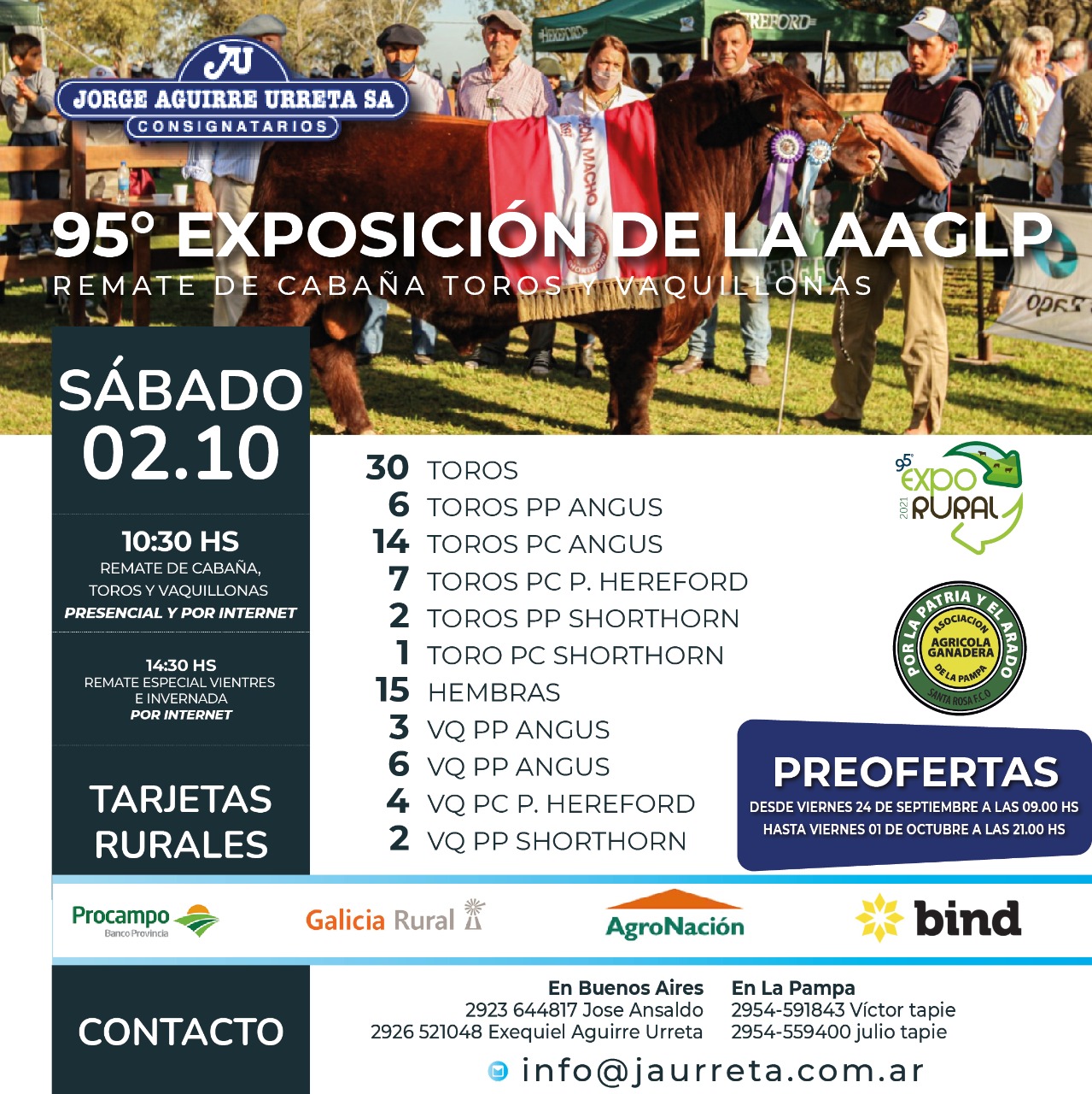 Afiche 95° Exposición de la AAGLP