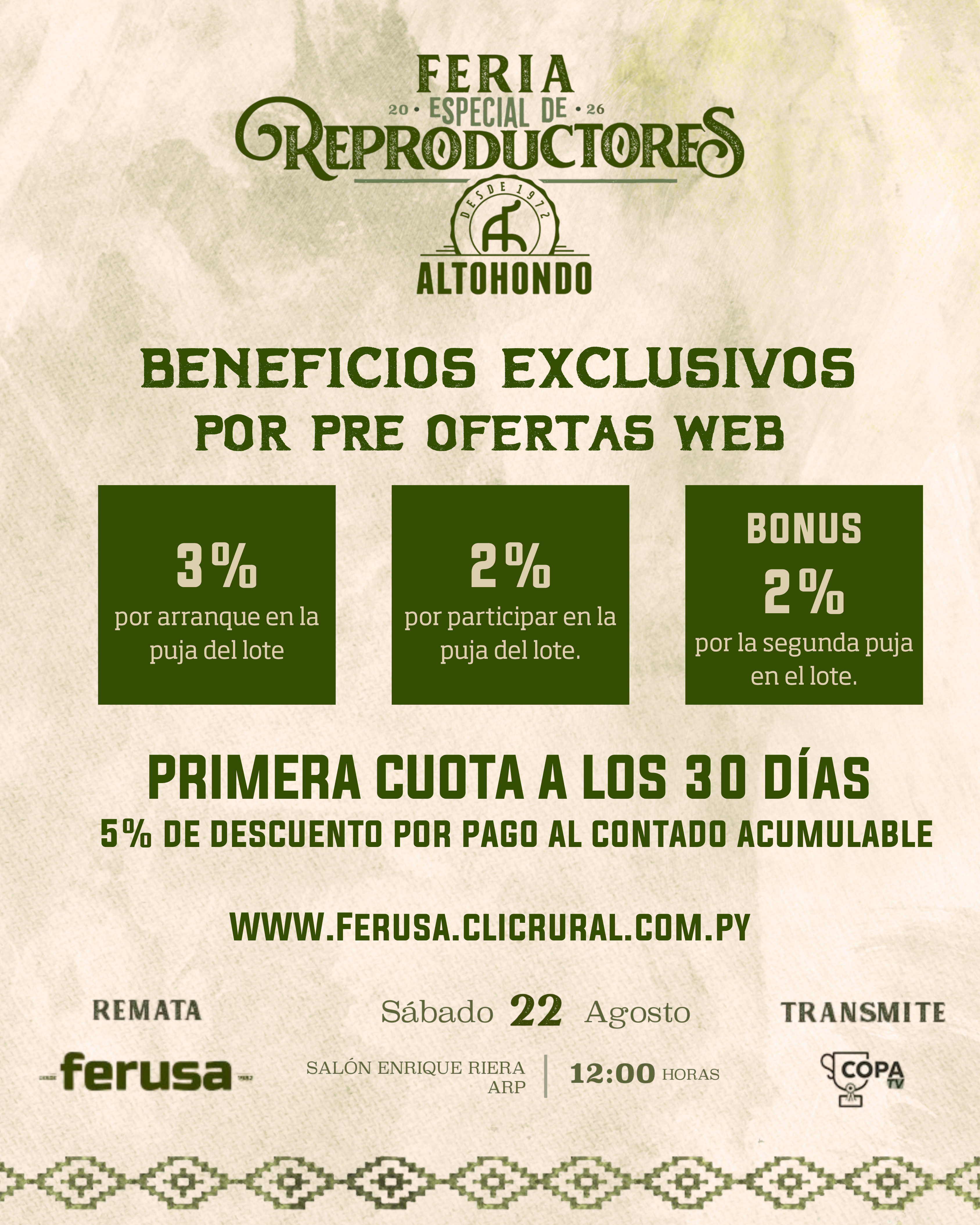 Afiche Feria Especial de Reproductores Altohondo