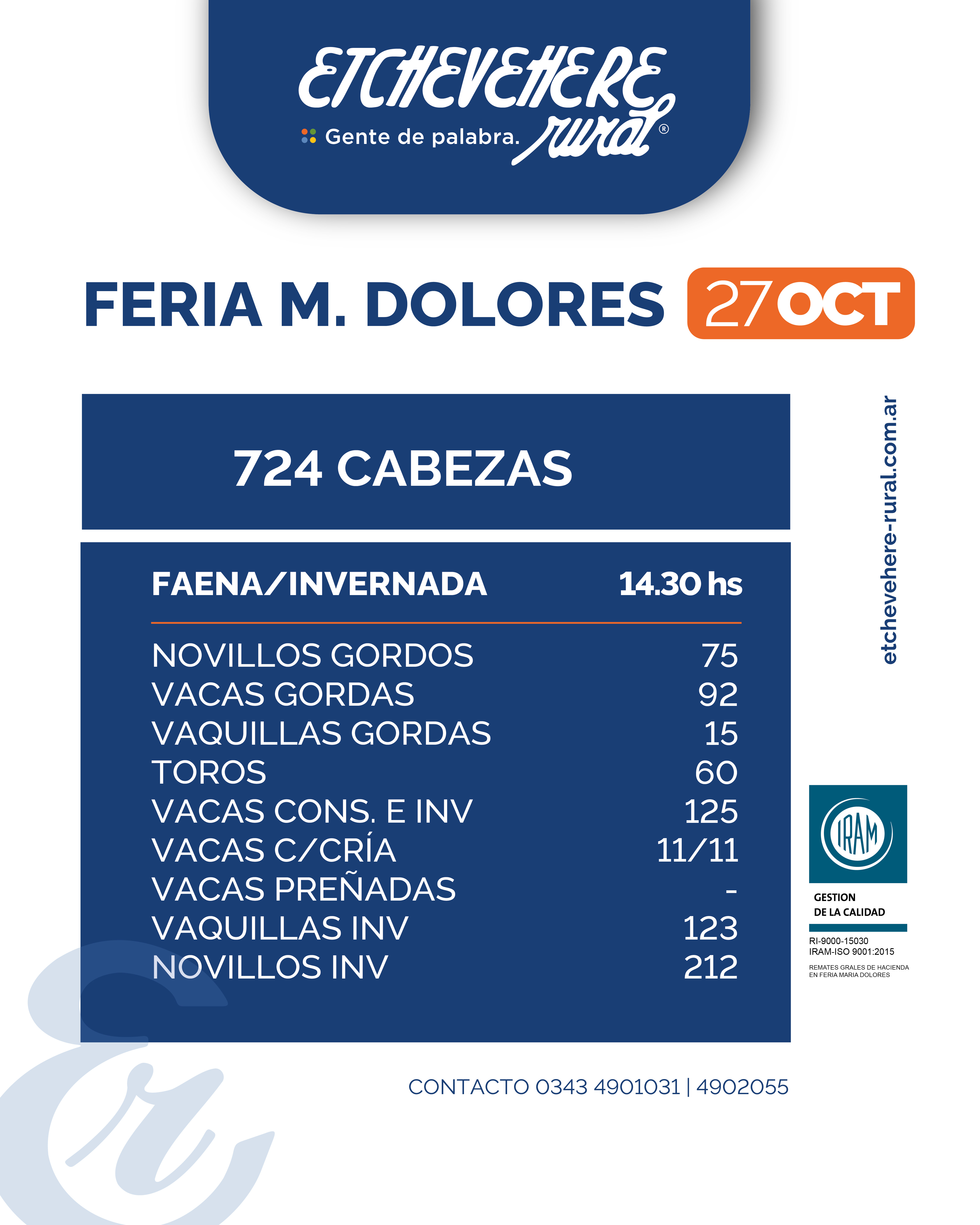 Remate Feria Maria Dolores