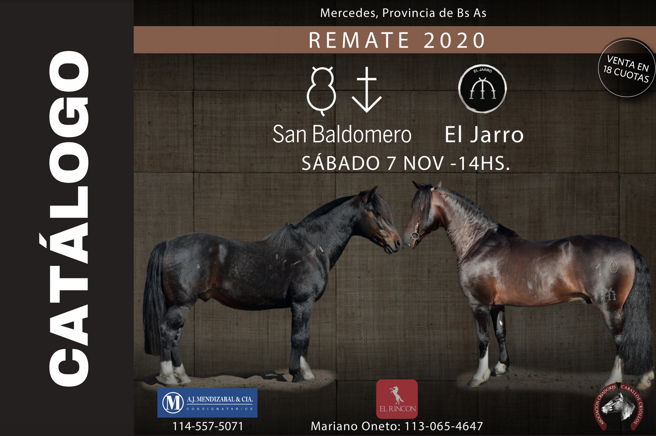 Afiche Remate 2020 - San Baldomero - El Jarro