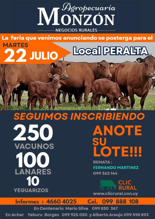 Afiche Feria Mensual - Agropecuaria Monzon