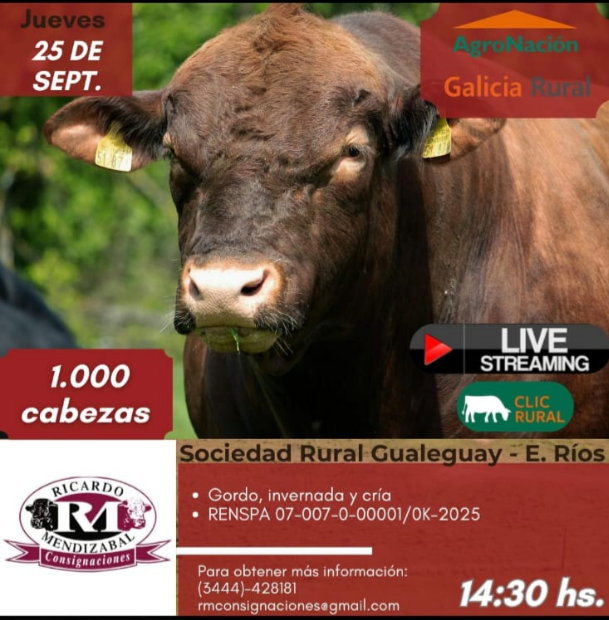 Afiche 25 DE SEPTIEMBRE - Sociedad Rural Gualeguay