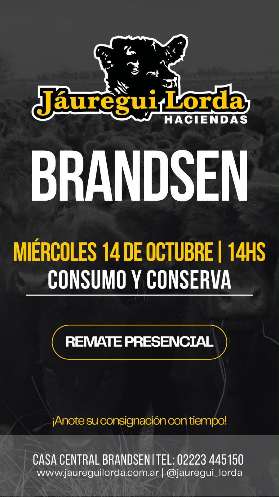 Afiche Remate consumo y conserva 