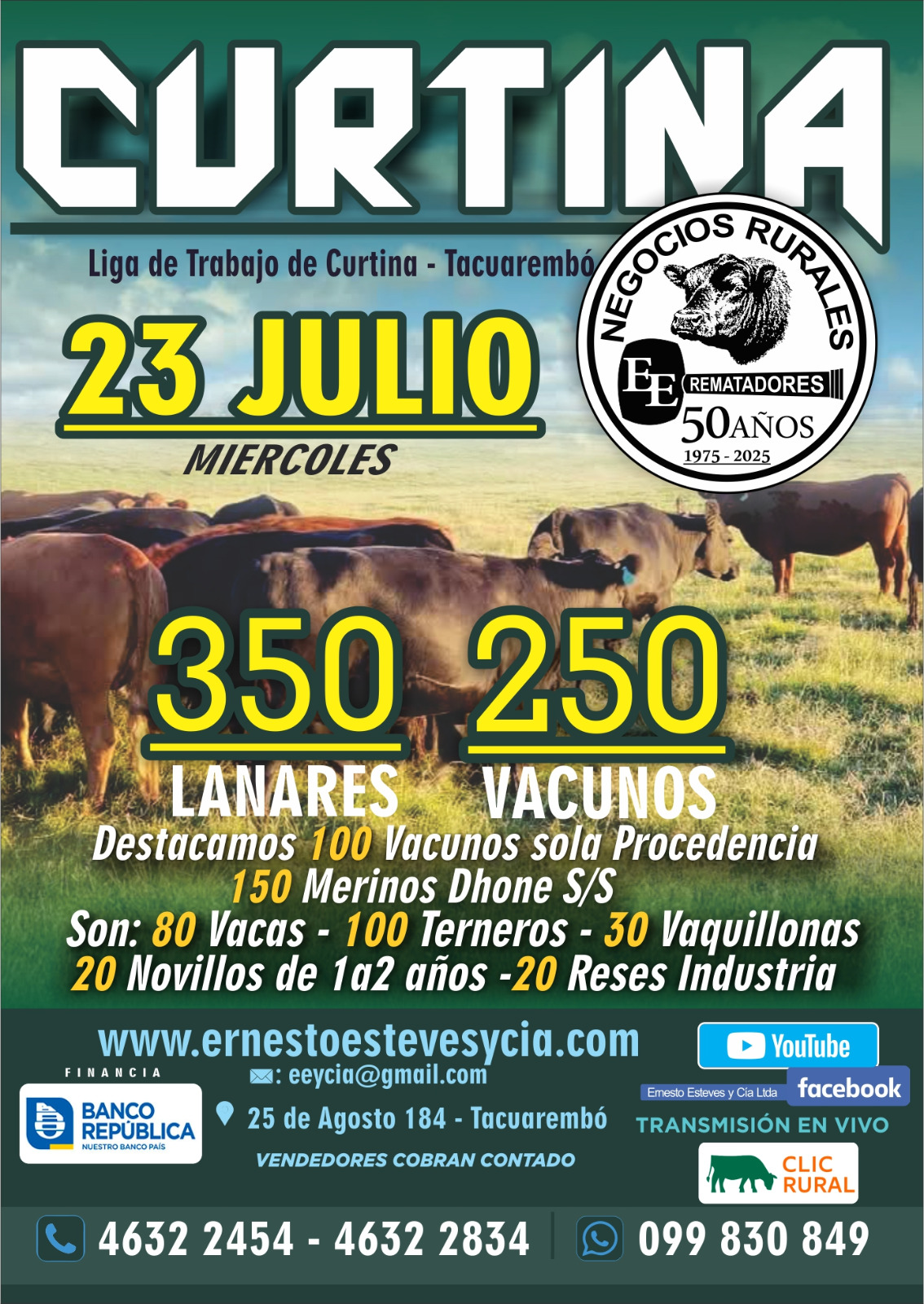 Afiche Feria mensual - Ernesto Esteves y Cia