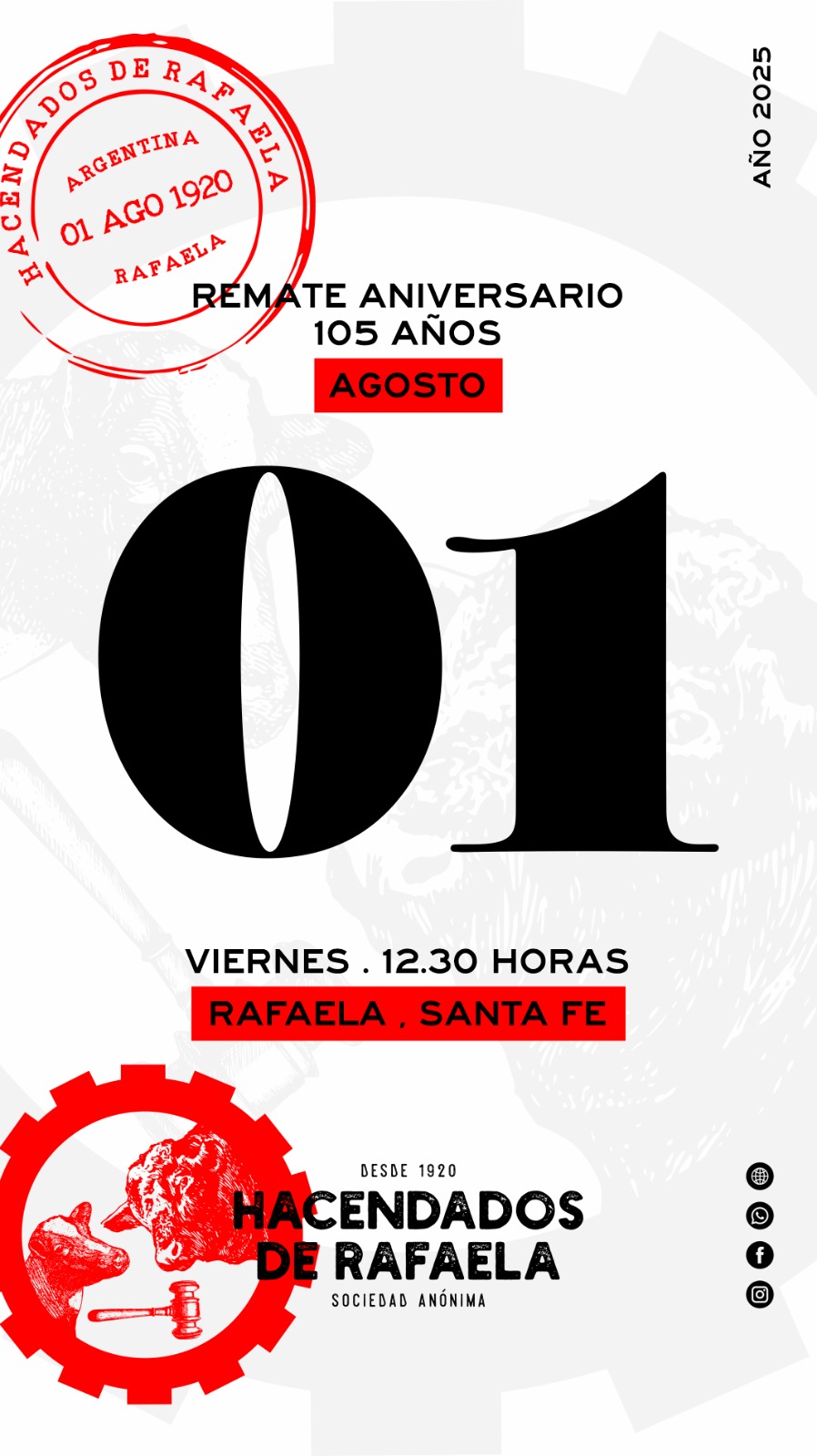 Afiche 01 DE Agosto - Rafaela