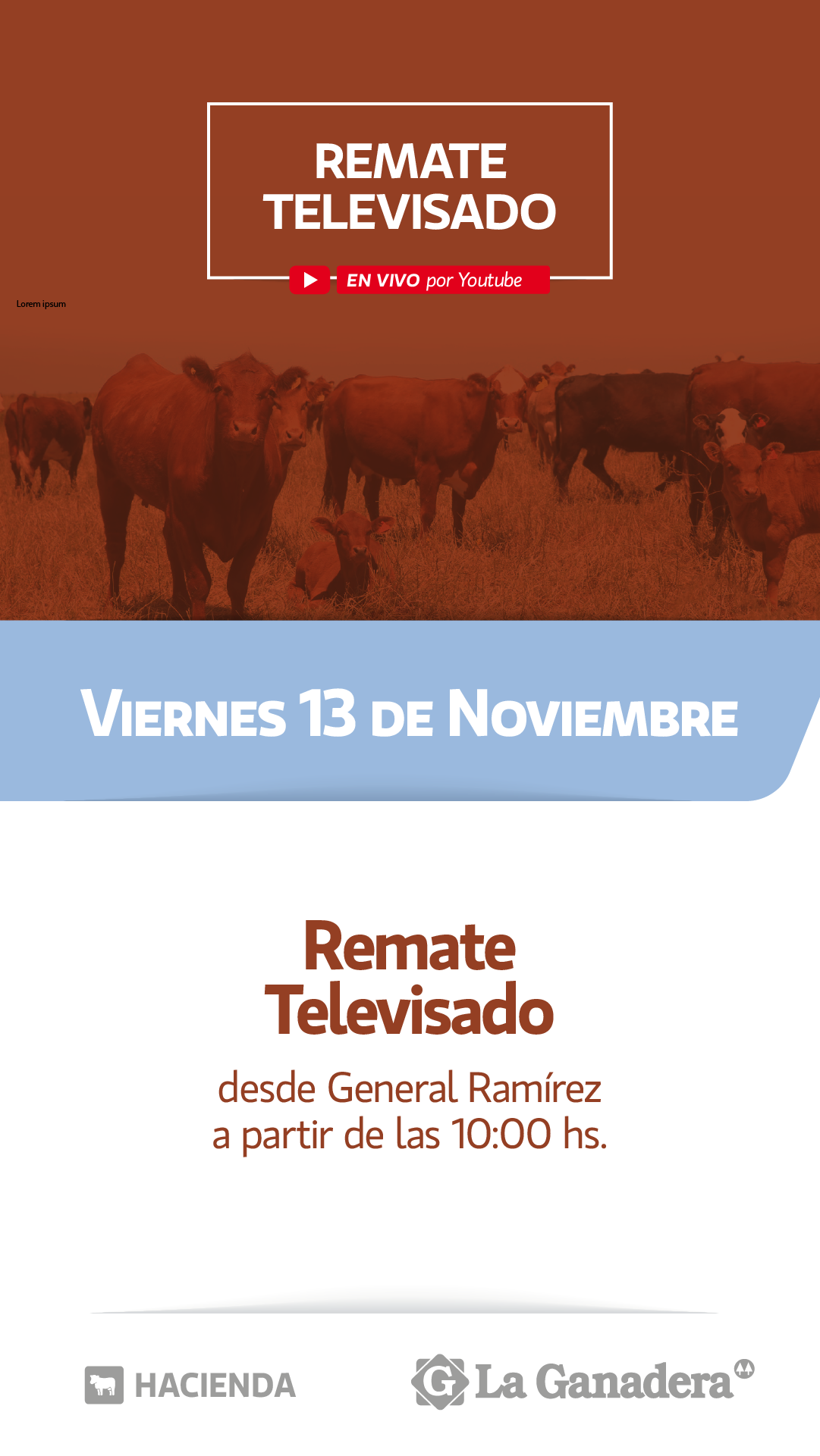 Afiche 93° Remate Televisado