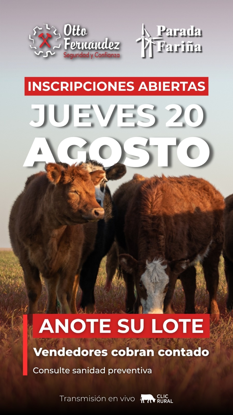 Remate Feria mensual - Parada Fariña