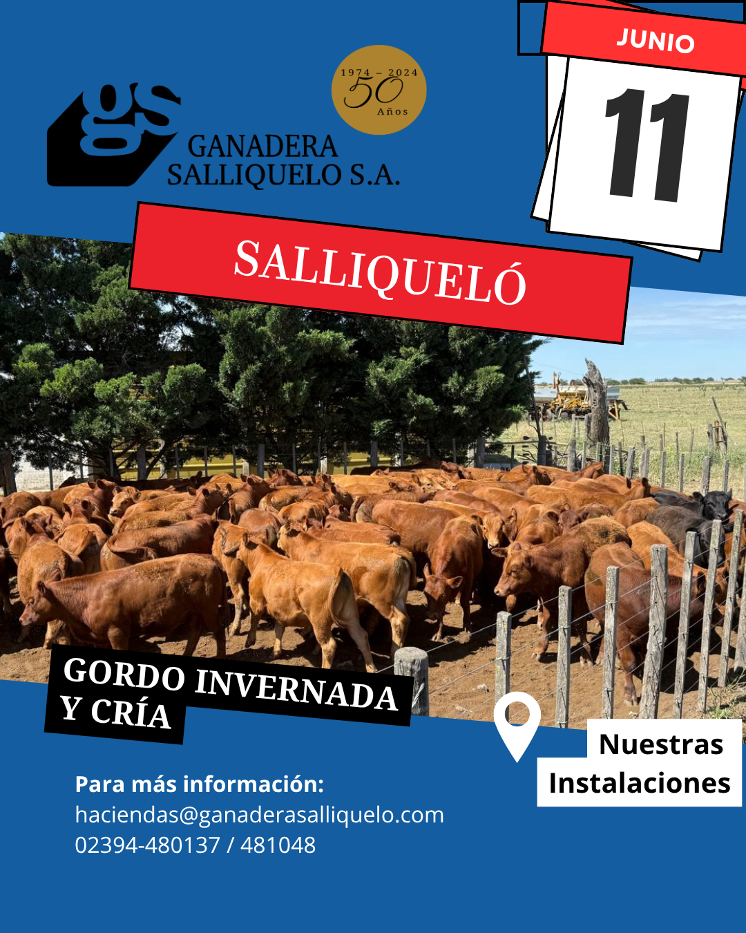 Afiche Remate Feria Ganadera Salliqueló S.A.