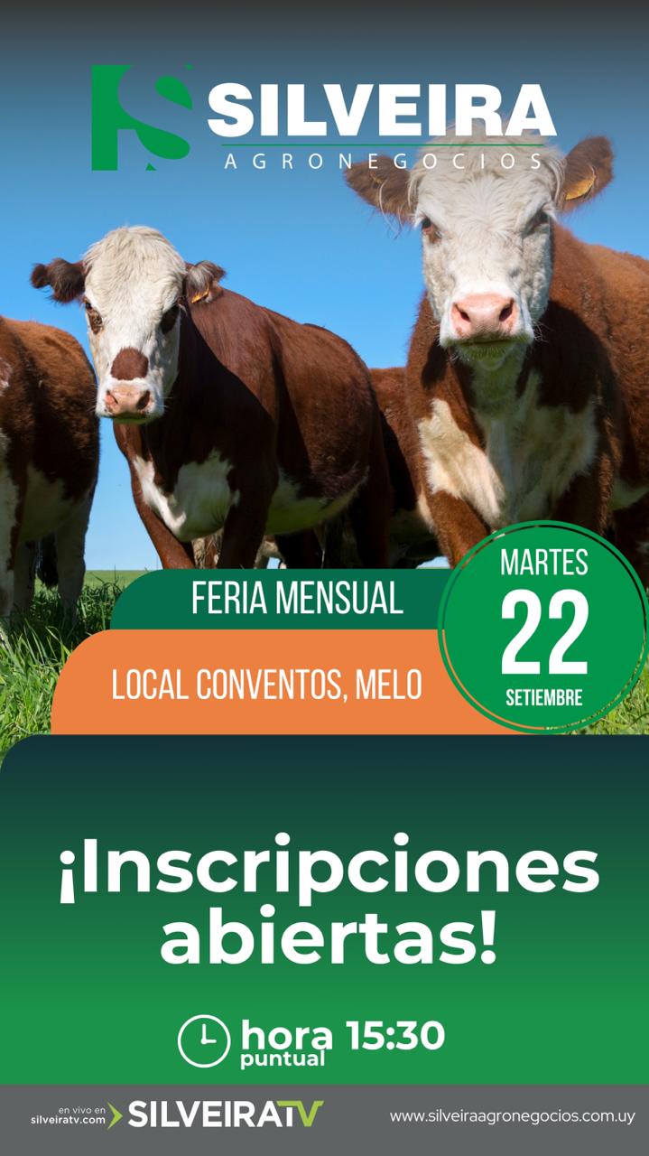 Afiche Feria mensual - Silveira Agronegocios
