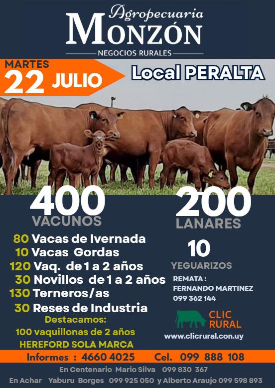 Afiche Feria Mensual - Agropecuaria Monzon