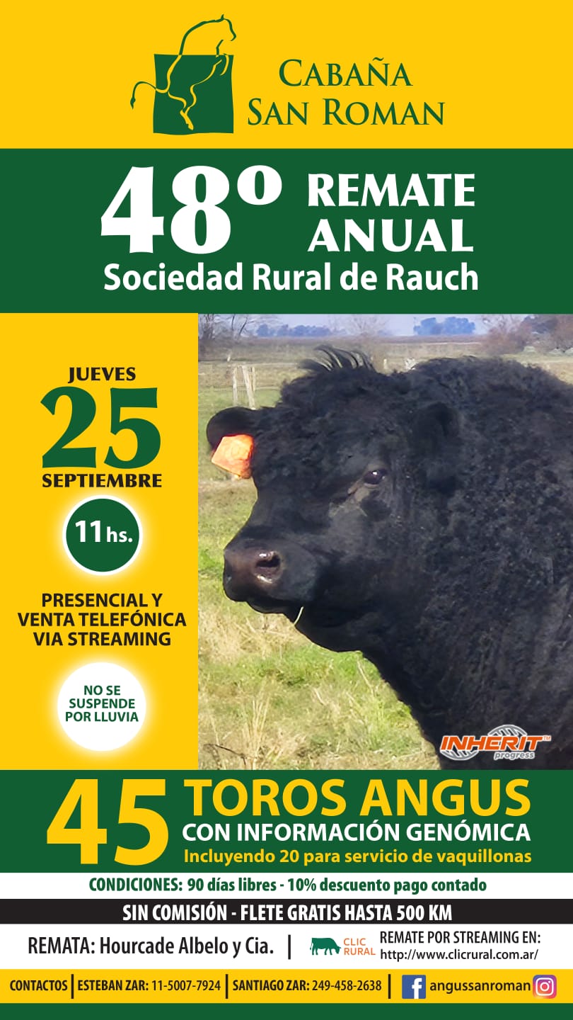 Remate 25 de Septiembre - Rauch