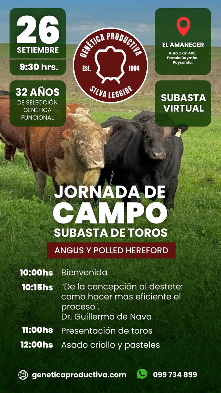 Afiche Subasta Virtual - Genetica Productiva