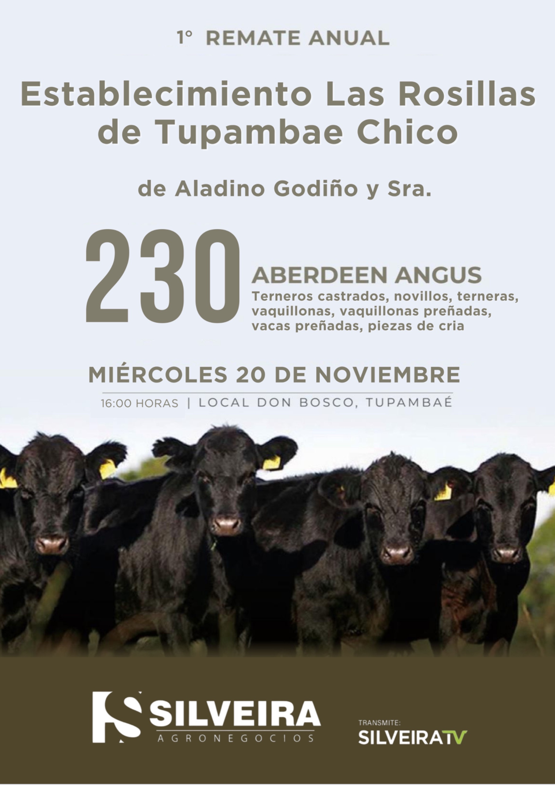  Las Rosillas de Tupambae Chico, de Aladino Godiño y Sra.