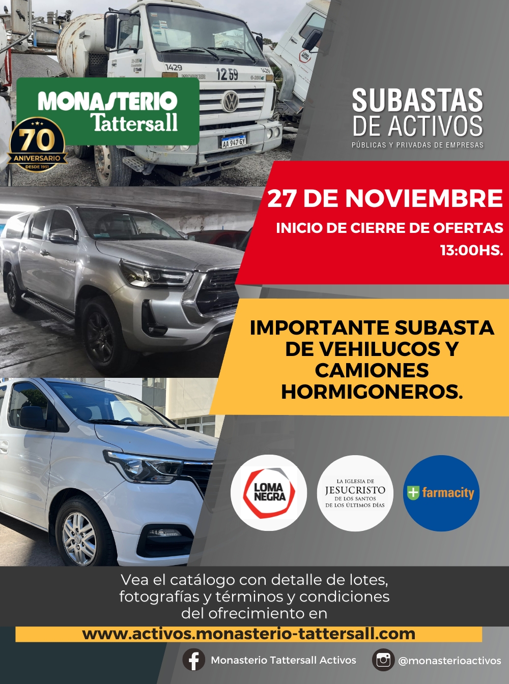 VEHICULOS Y CAMIONES HORMIGONEROS 27-11-25