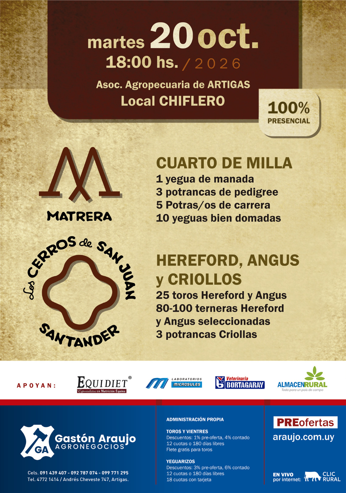 Afiche Santander y La Matrera