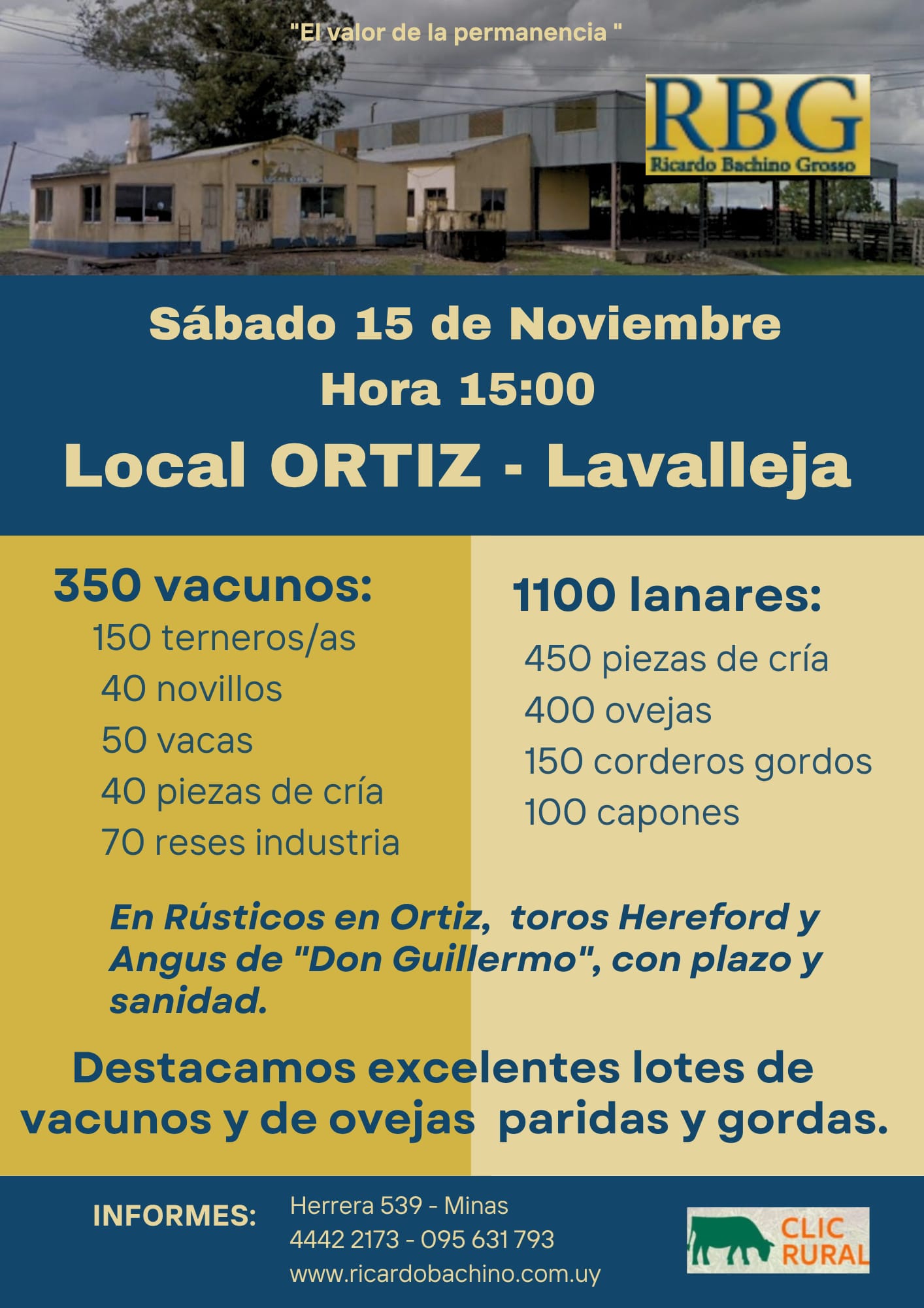 Remate Feria mensual - Ricardo Bachino