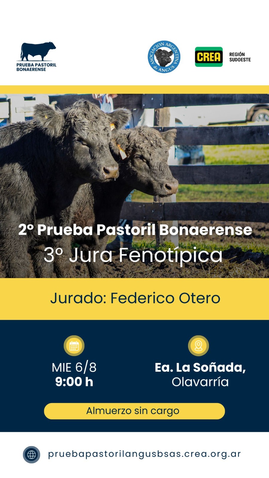 Afiche Tercer Jura Fenotipica de la Asociacion Argentina de Angus