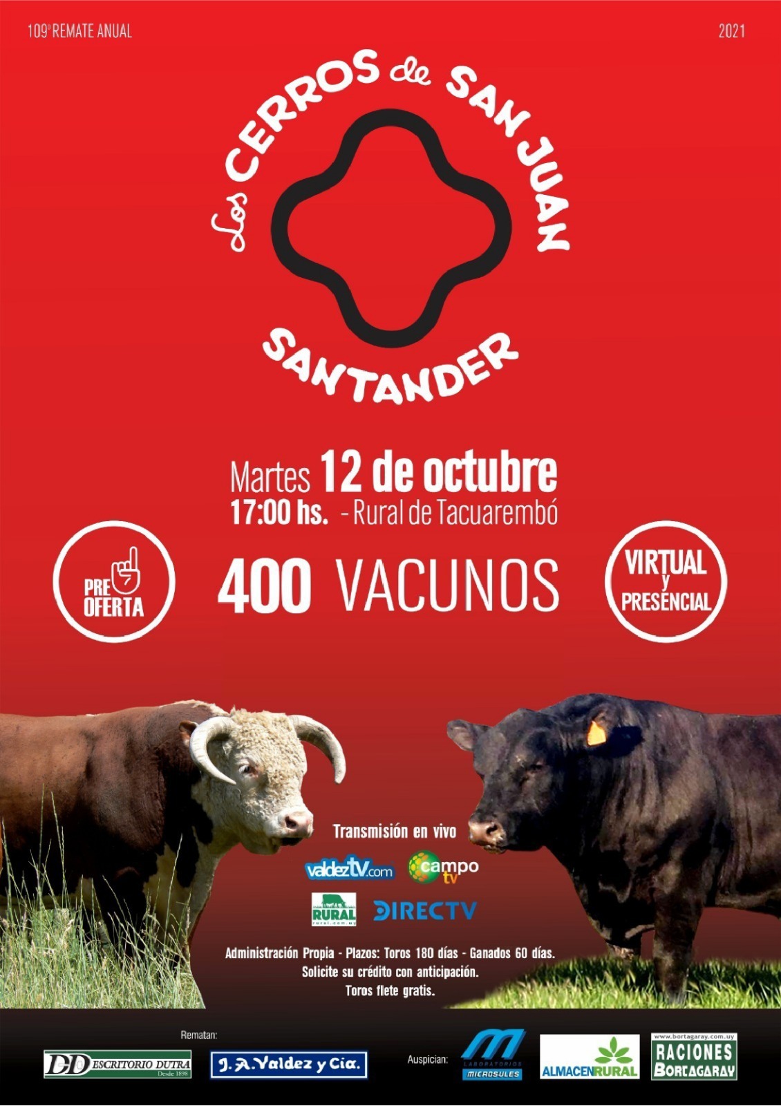 Afiche (Ganados generales) Los Cerros de San Juan y Santander