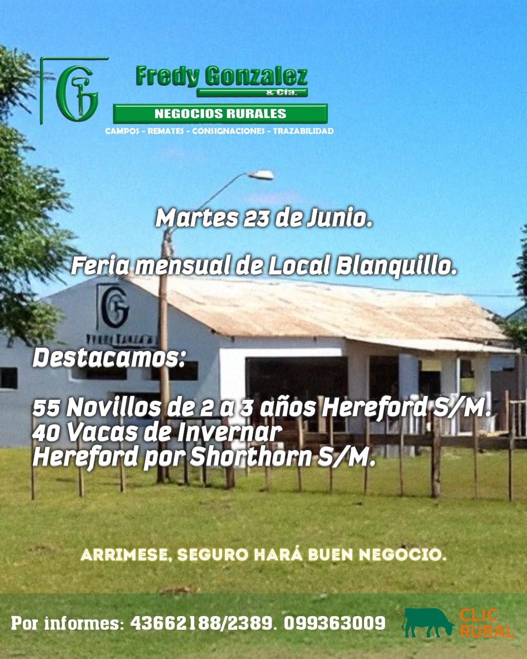 Remate Feria mensual - Local Blanquillo