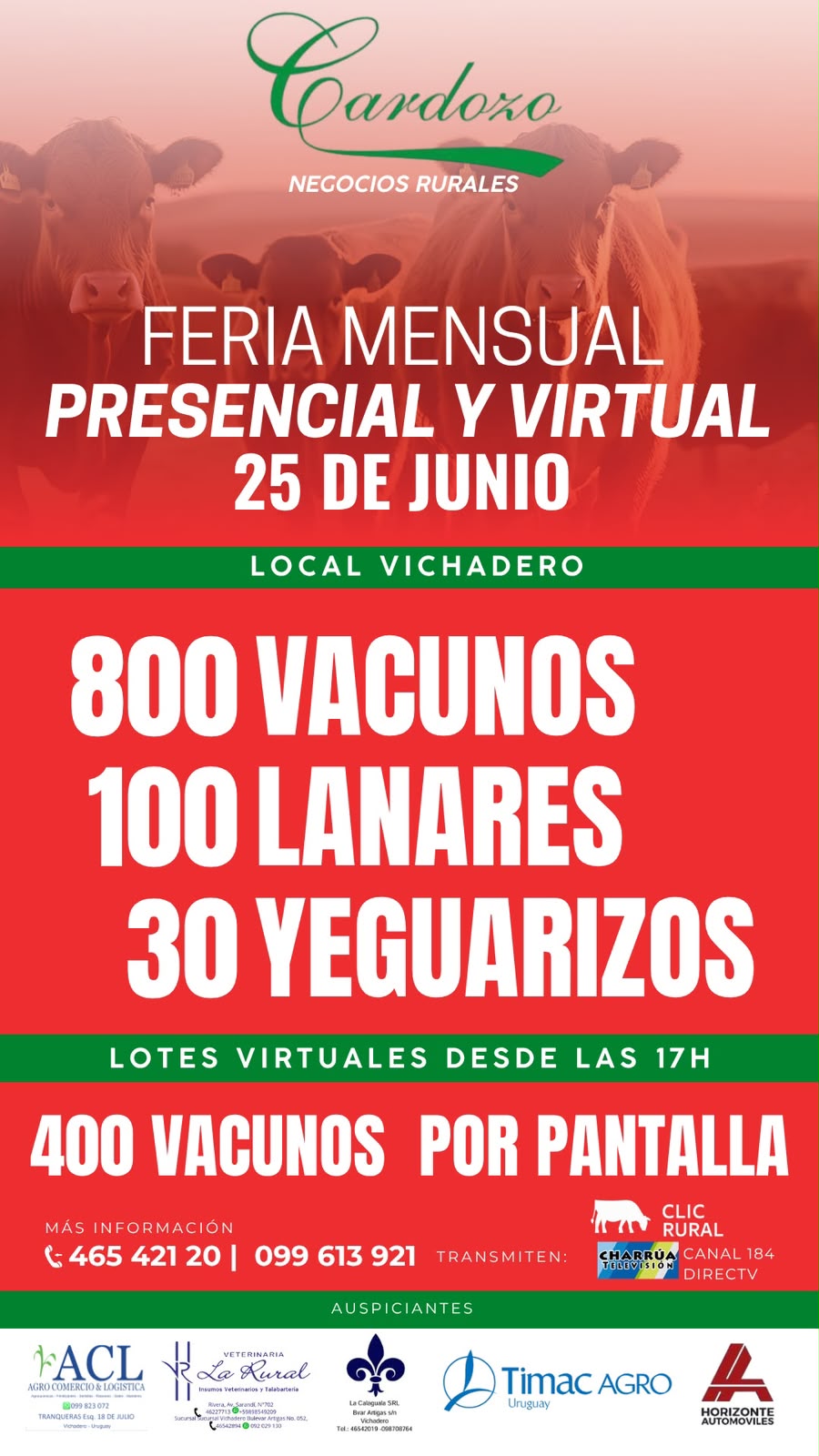 Remate Feria General - Cardozo Negocios Rurales
