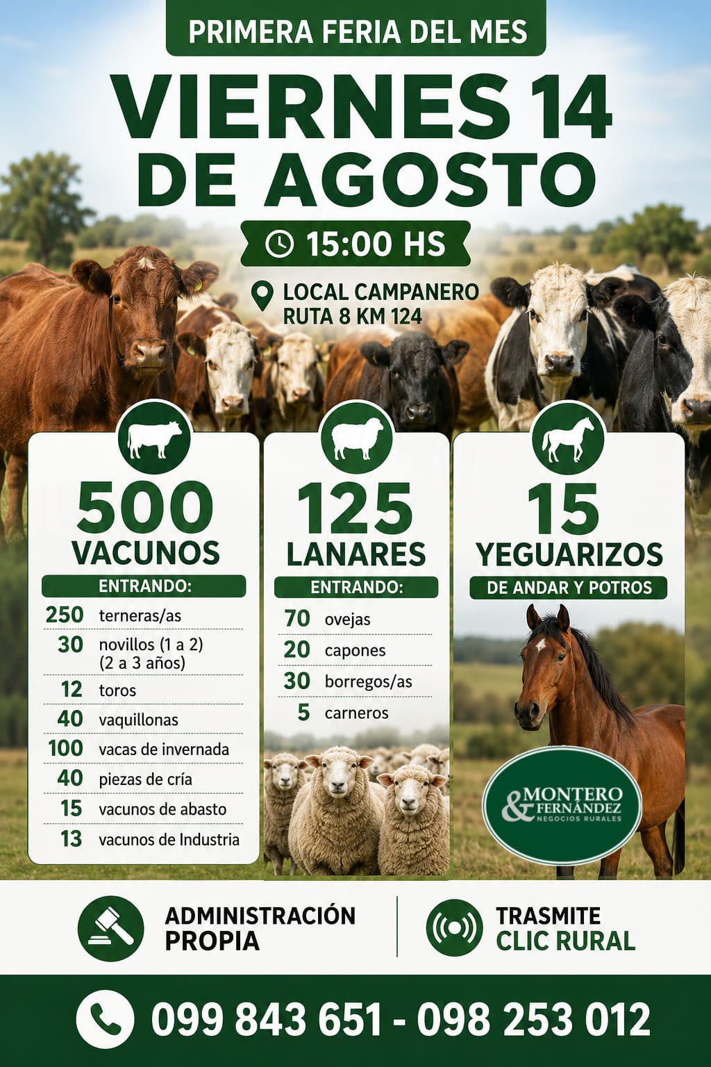 Remate Primer feria del mes - Montero Fernandez