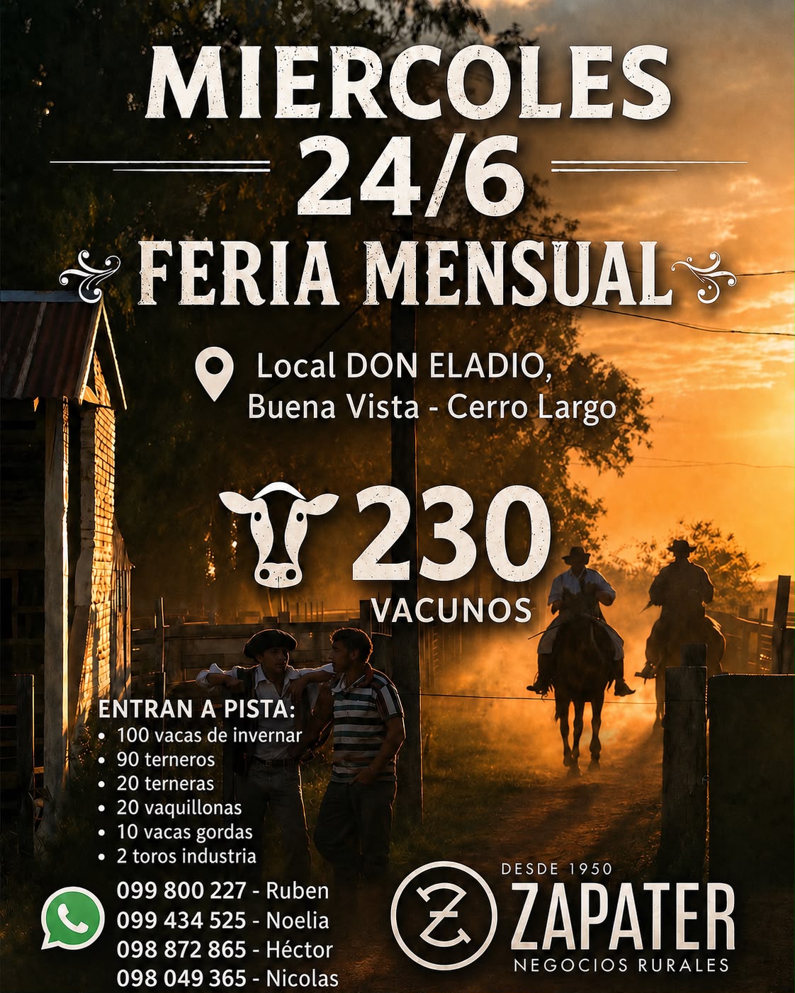 Remate Feria mensual - Local Don Eladio