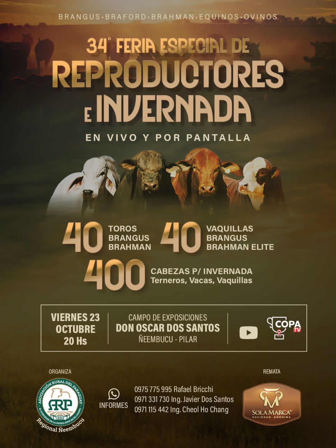Afiche 34º Feria especial de reproductores e invernada
