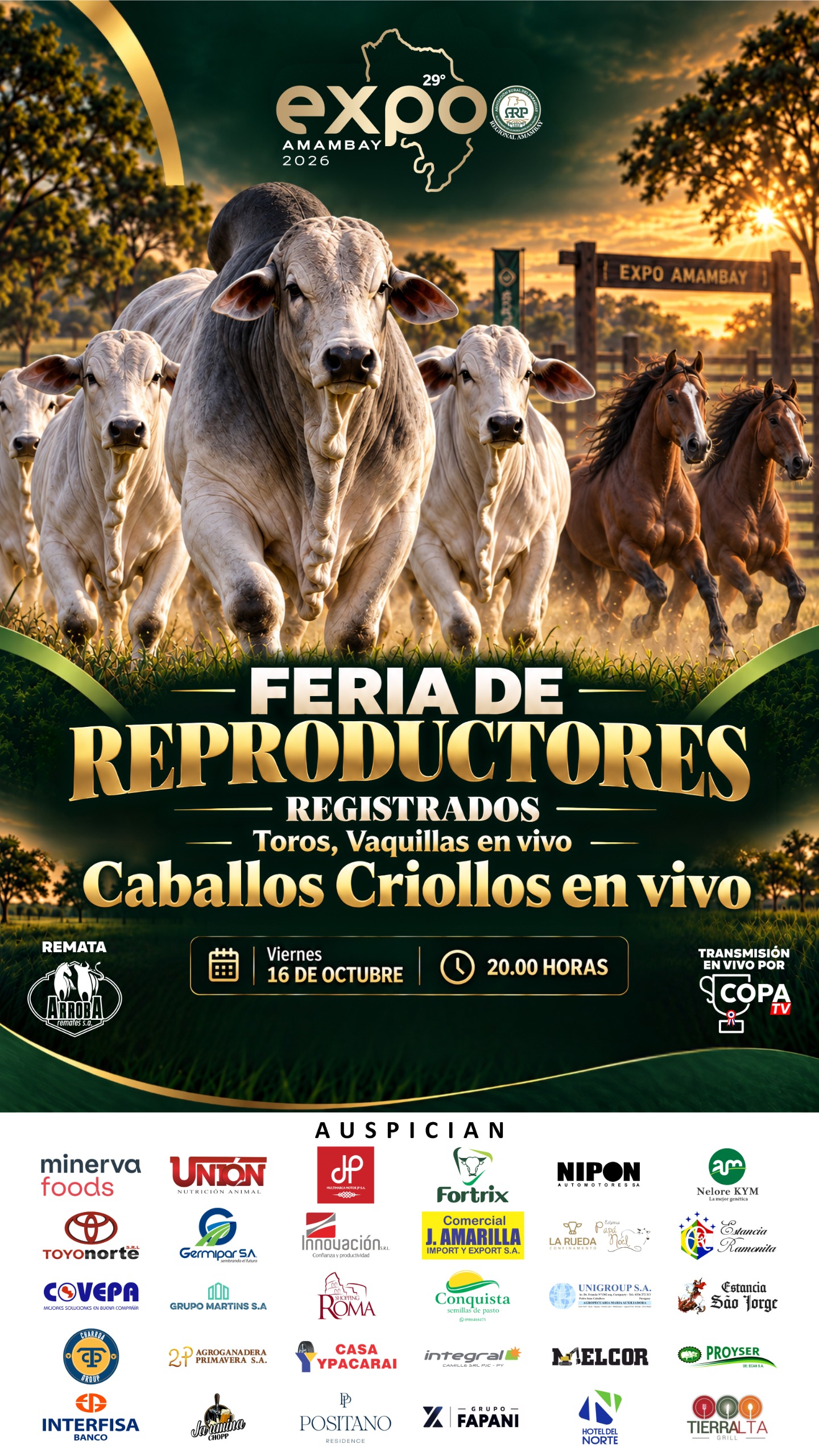 Afiche Feria de Reproductores (Equinos)