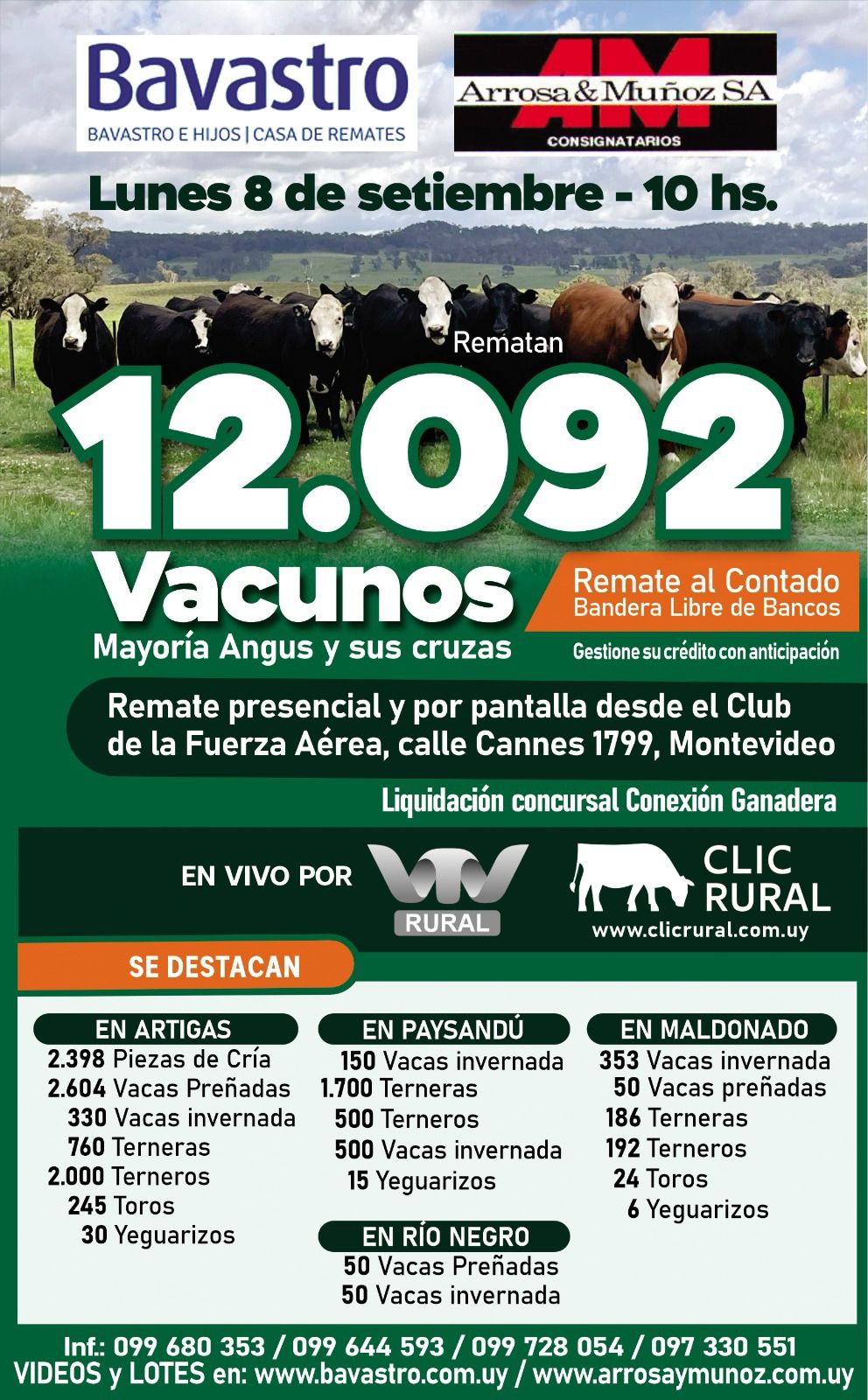 Afiche Remate de Vacunos