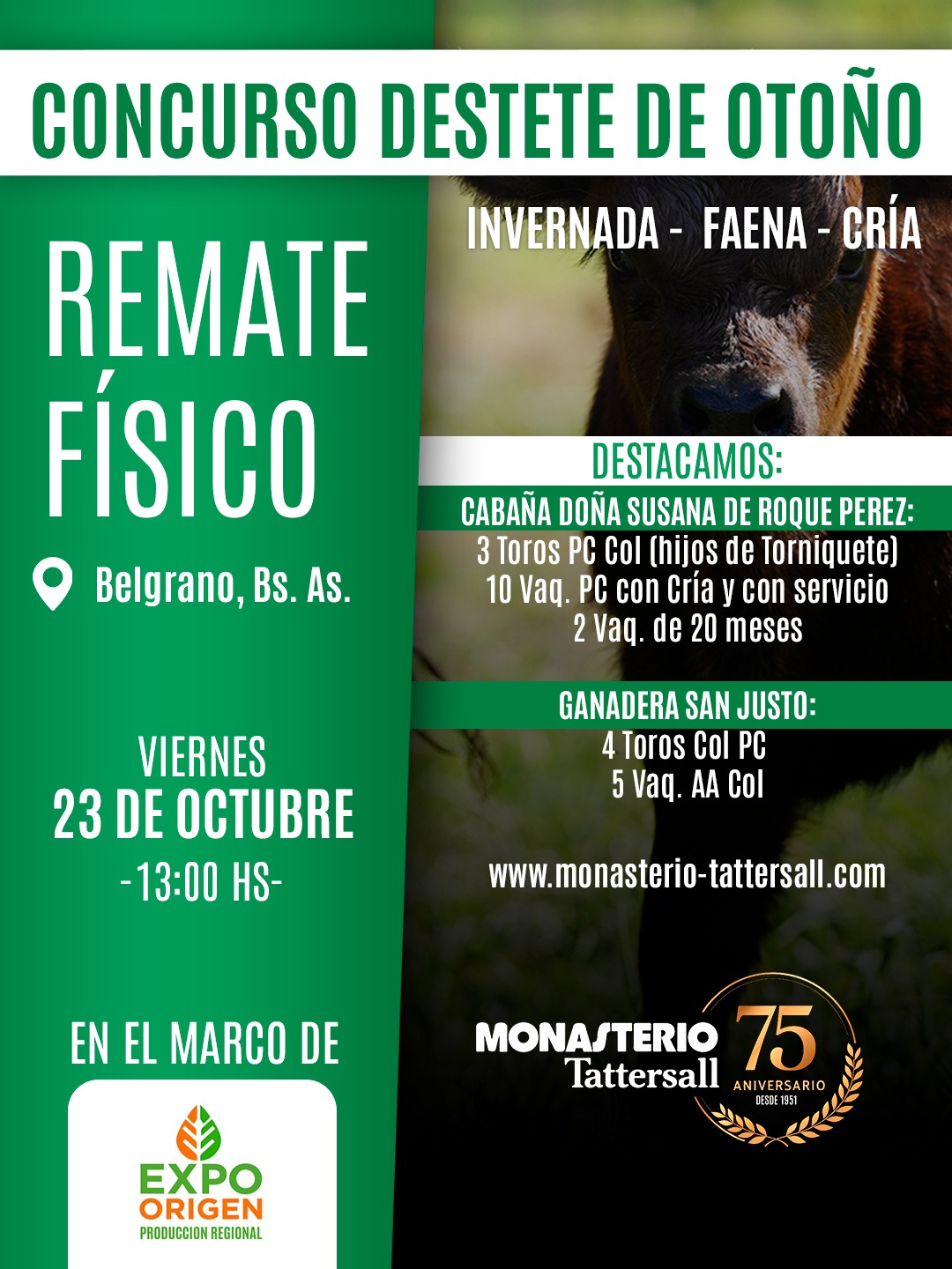 Afiche Físico Belgrano, Marco de la Expo Oigen