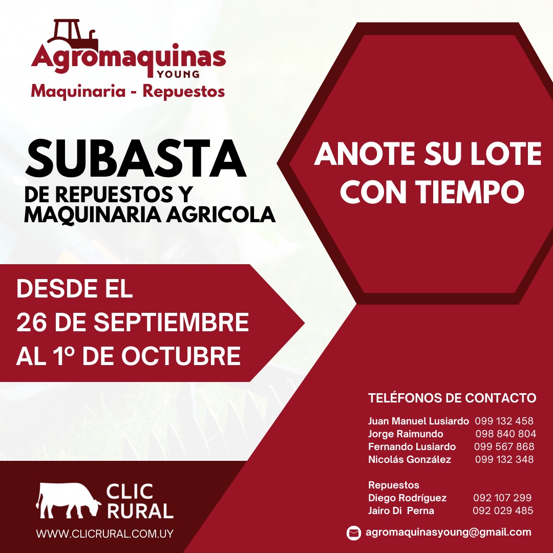 Remate Subasta Virtual 26/9 - 1/10