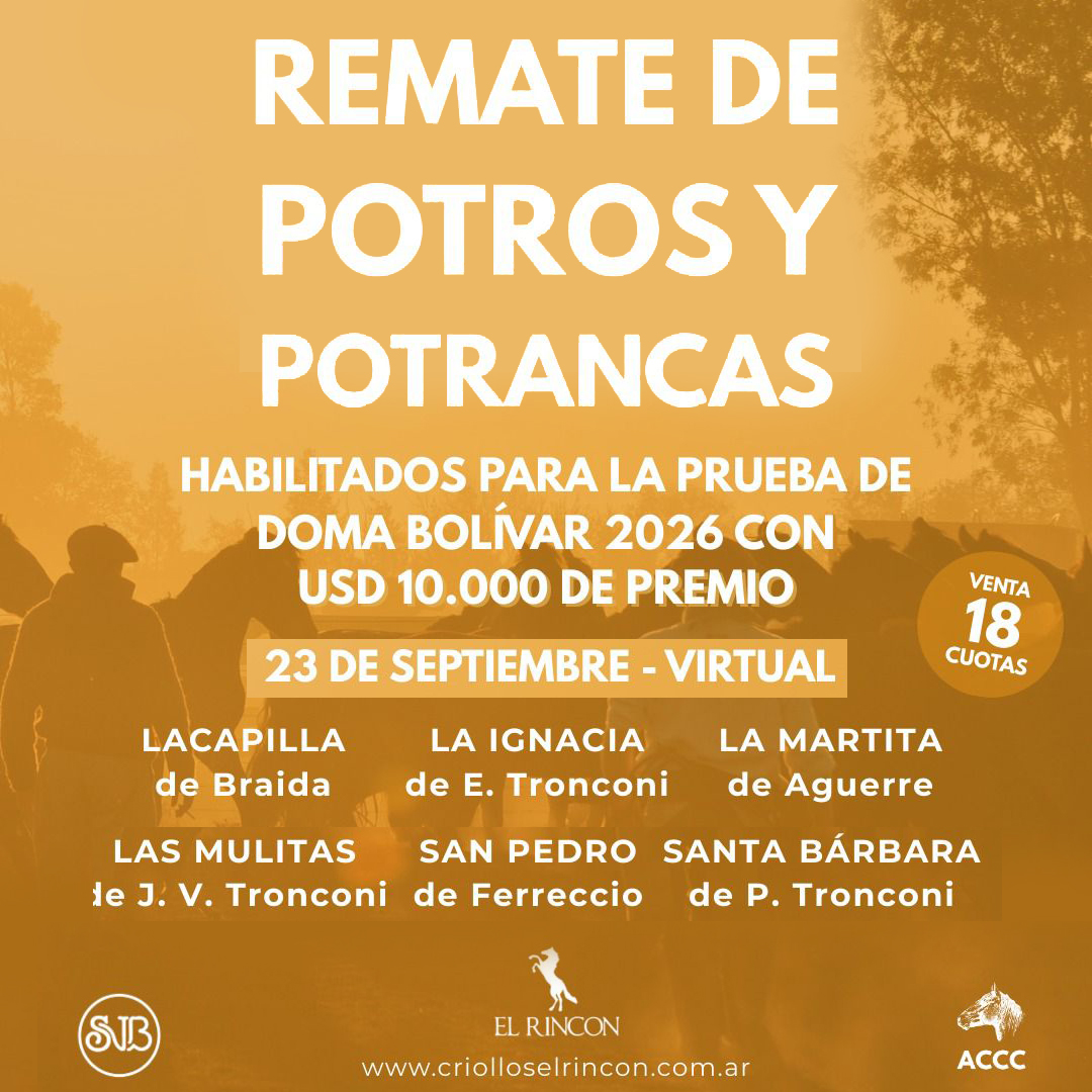Afiche POTROS Y POTRANCAS EXPO BOLIVAR