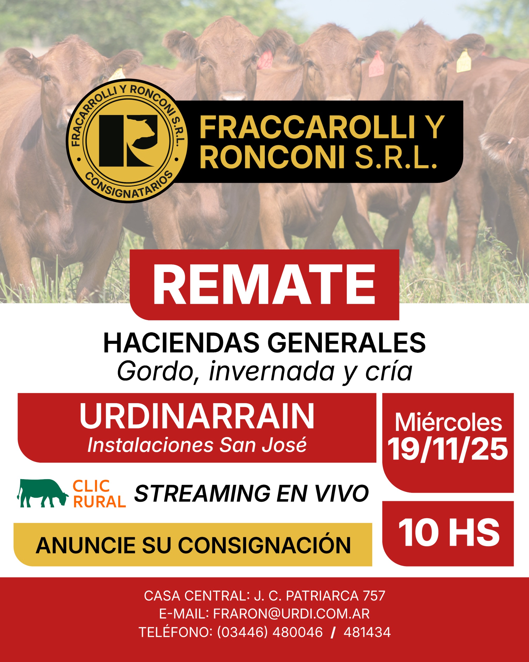 Remate 19 de Noviembre - Urdinarrain